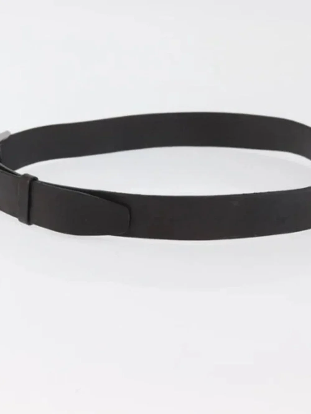 GUCCI GG Canvas Guccissima Belt Leather 2 Set Beige Black Auth bs34884